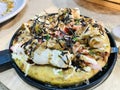 Okonomiyaki or japan pizza