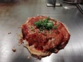 Okonomiyaki from Japan street food