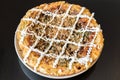 Okonomiyaki japanese pizza Royalty Free Stock Photo