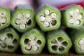 Okra Closeup