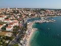 Okrug gornji beach in Croatia from above Royalty Free Stock Photo