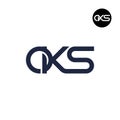OKS Logo Letter Monogram Design Royalty Free Stock Photo