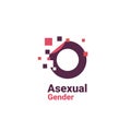 sign for asexual, pixel gender image logo icon