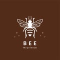 animal bee natural logo vector icon silhouette Royalty Free Stock Photo