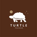 animal turtle natural logo vector icon silhouette