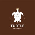 animal turtle natural logo vector icon silhouette