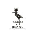 Ancient egyptian god bennu silhouette Royalty Free Stock Photo