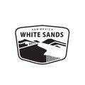 white sands national park logo vector design