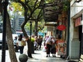 14 oktober 2023. Bandung City, West Java, Indonesia. People daily activity on arround Braga Street.