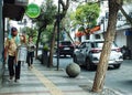 14 oktober 2023. Bandung City, West Java, Indonesia. People daily activity on arround Braga Street.