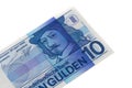 Oktober 2021.Old ten guilder bill with Frans Hals Royalty Free Stock Photo