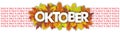 Oktober Percent Sale Autumn Foliage Header