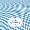 Oktoberfest background with banner O'zapft is Royalty Free Stock Photo