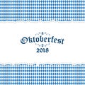 Oktoberfest 2018 background with ripped paper Royalty Free Stock Photo