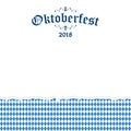 Oktoberfest 2018 background with ripped paper Royalty Free Stock Photo