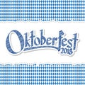Oktoberfest 2018 background with ripped paper Royalty Free Stock Photo