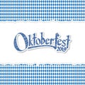 Oktoberfest 2019 background with ripped paper Royalty Free Stock Photo