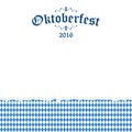 Oktoberfest 2016 background with ripped paper Royalty Free Stock Photo