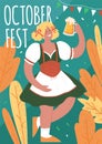 Oktoberfest Beer Festival. Royalty Free Stock Photo