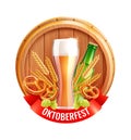 Oktoberfest Beer Symbol Composition Royalty Free Stock Photo