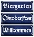 Oktoberfest Biergarten Sign