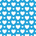 Oktoberfest blue background with white hearts.