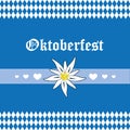 Oktoberfest celebration edelweiss flower