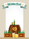 Oktoberfest celebration vector background poster