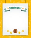 Oktoberfest celebration vector background poster