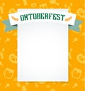 Oktoberfest celebration vector background poster