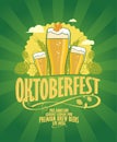 Oktoberfest design with beer and hope.