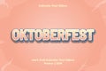 Oktoberfest editable text effect modern style
