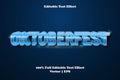 Oktoberfest editable text effect modern style