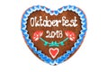 Oktoberfest 2018 engl. october festival Gingerbread heart with