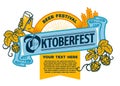 Oktoberfest Event Typography Vintage Label Style