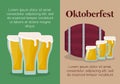 Oktoberfest festival design with icon vectot ilustration