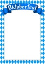 Oktoberfest frame - checkered background