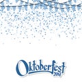 Oktoberfest garlands with confetti