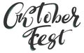 Oktoberfest german lettering text for greeting card Wiesn holiday