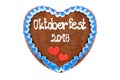 Oktoberfest 2018 Gingerbread heart engl. October festival Munic