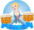 Oktoberfest girl label