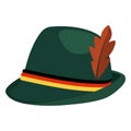 Oktoberfest Green Alpine Hat
