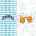 Oktoberfest greeting card design.