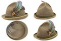 Oktoberfest hat in different views Royalty Free Stock Photo