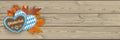 Oktoberfest Header Hearts Foliage Wooden Planks