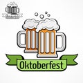 Oktoberfest icon with tape