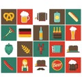 oktoberfest icons. Vector illustration decorative design Royalty Free Stock Photo