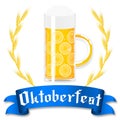 Oktoberfest illustration - glass of beer