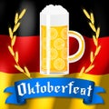 Oktoberfest illustration - glass of beer