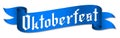 Oktoberfest illustration - blue ribbon